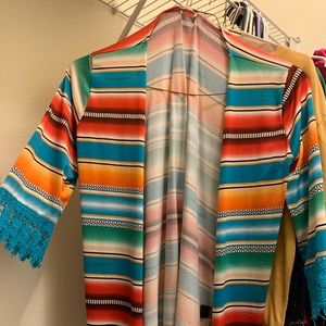 Serape cardigan